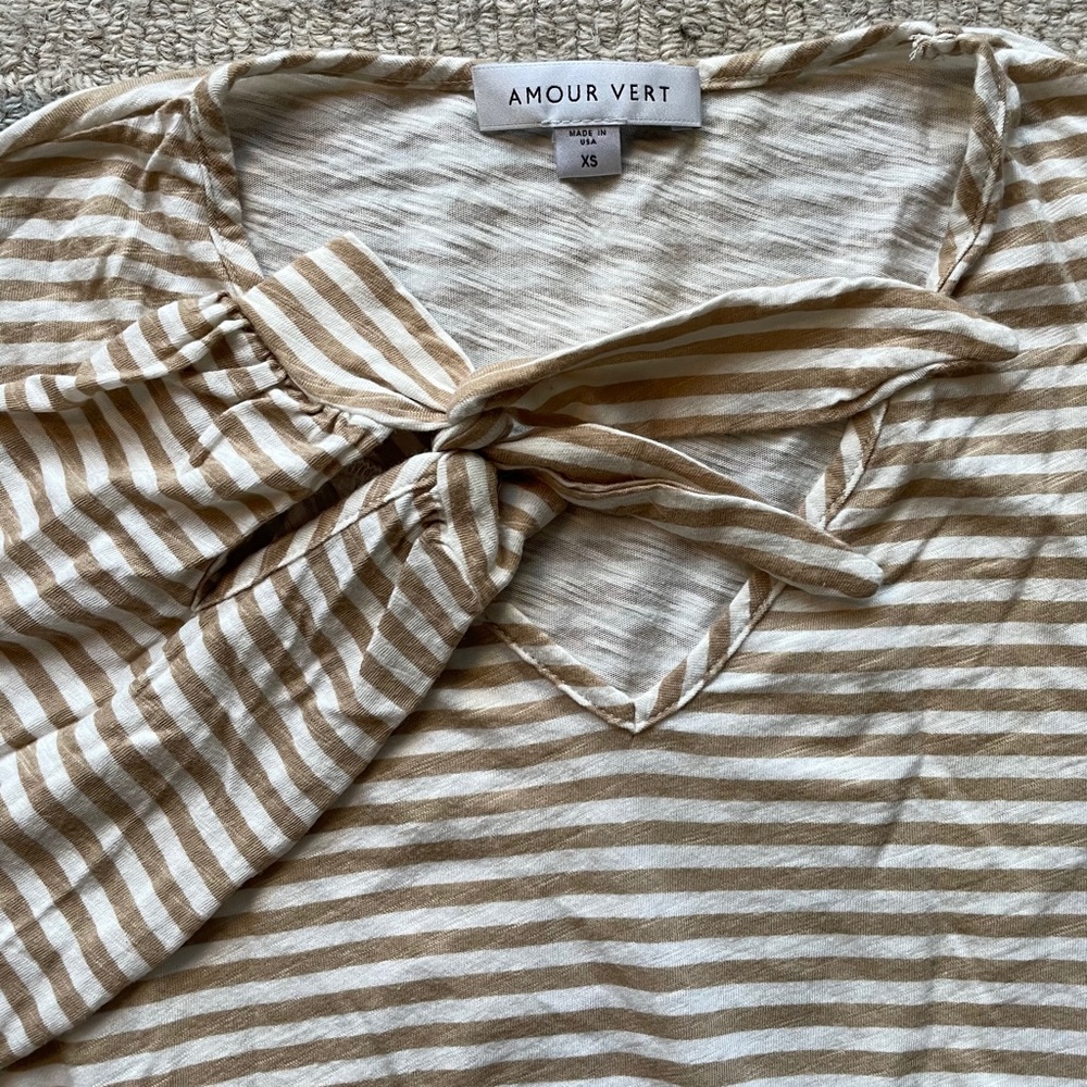 UNTIL 6/20! Amour Vert Tish Tan Stripe Tee